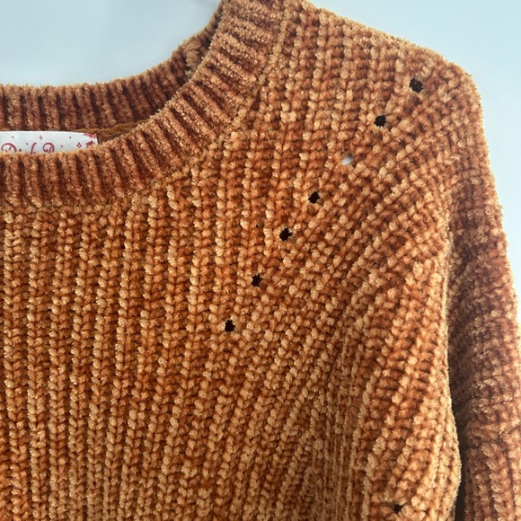 Pink Rose Women’s Cozy Rust Orange Crewneck Long Sleeve Chunky Sweater Size L - Picture 6 of 12